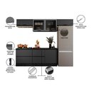 Ver imagem 6 de Cozinha Modulada Compacta com Tampo 5 Peças 280cm Etna Poliman Móveis