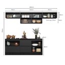 Ver imagem 2 de Cozinha Modulada Compacta com Tampo 5 Peças 280cm Etna Poliman Móveis