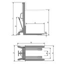 Ver imagem 4 de Paleteira Carro Hidráulico Elétrica 1500kg 550x1150 Mm Bat. Lithium 220v 50hz Tpe1500 Bovenau