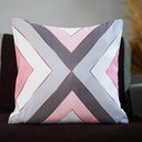 Ver imagem 5 de Kit com 4 Capas para Almofadas Decorativas Geométrico Rosa