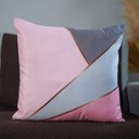 Ver imagem 6 de Kit com 4 Capas para Almofadas Decorativas Geométrico Rosa