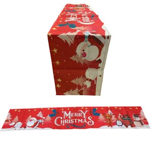 Caminho de Mesa Passadeira Toalha Natal Natalino Trilho Mesa de Jantar Decoraçao Festa Papai Noel Bo