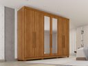 Ver imagem 1 de Guarda-Roupa Casal 100% MDF com 6 Portas e 6 Gavetas 274cm Multimóveis Cinamomo
