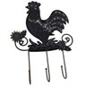 Gancho Triplo Galo Flores Kit 4 Uni Pendura Chaves Parede Decoraçao Casa Quarto Multiuso - 3