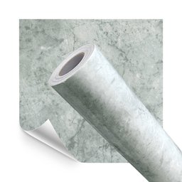 Papel de Parede Adesivo Lavavel Pedra Marmore Cinza Lua 500x60cm - 1