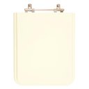 Ver imagem 1 de Assento Sanitário Tampa de Vaso Madeira Mdf Laqueado Square para Bacia Incepa Quadrado 6lpf - Bege