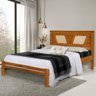 Cama de Madeira Maciça Casal Imbuia - 1