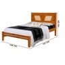 Cama de Madeira Maciça Casal Imbuia - 4