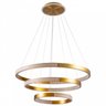 PENDENTE LED LIAN 3* AROS 88W 3000K DOURADO 2201 NORDECOR - 1