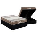Ver imagem 1 de Cama Box Baú Queen: Colchão Probel D33 / Ep Plus + Base Black(158x198)