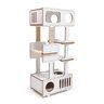 Torre para Gatos Tom Branca - 3 Prateleiras com Sisal 70cm de comprimento, 43cm de largura e 153cm de altura - 3