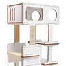 Torre para Gatos Tom Branca - 3 Prateleiras com Sisal 70cm de comprimento, 43cm de largura e 153cm de altura - 5