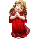 Ver imagem 1 de Enfeite Estatueta Anjo Vermelho Anjinho em Resina Natal 13cm