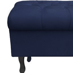 Recamier Puff Bau Bia 120x Suede Azul Marinho - Majú Decor - 3