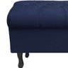 Recamier Puff Bau Bia 120x Suede Azul Marinho - Majú Decor - 3