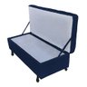 Recamier Puff Bau Bia 120x Suede Azul Marinho - Majú Decor - 2
