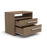 S302-nt - Mesa de Cabeceira 2 Gavetas e Nicho Nature - 2