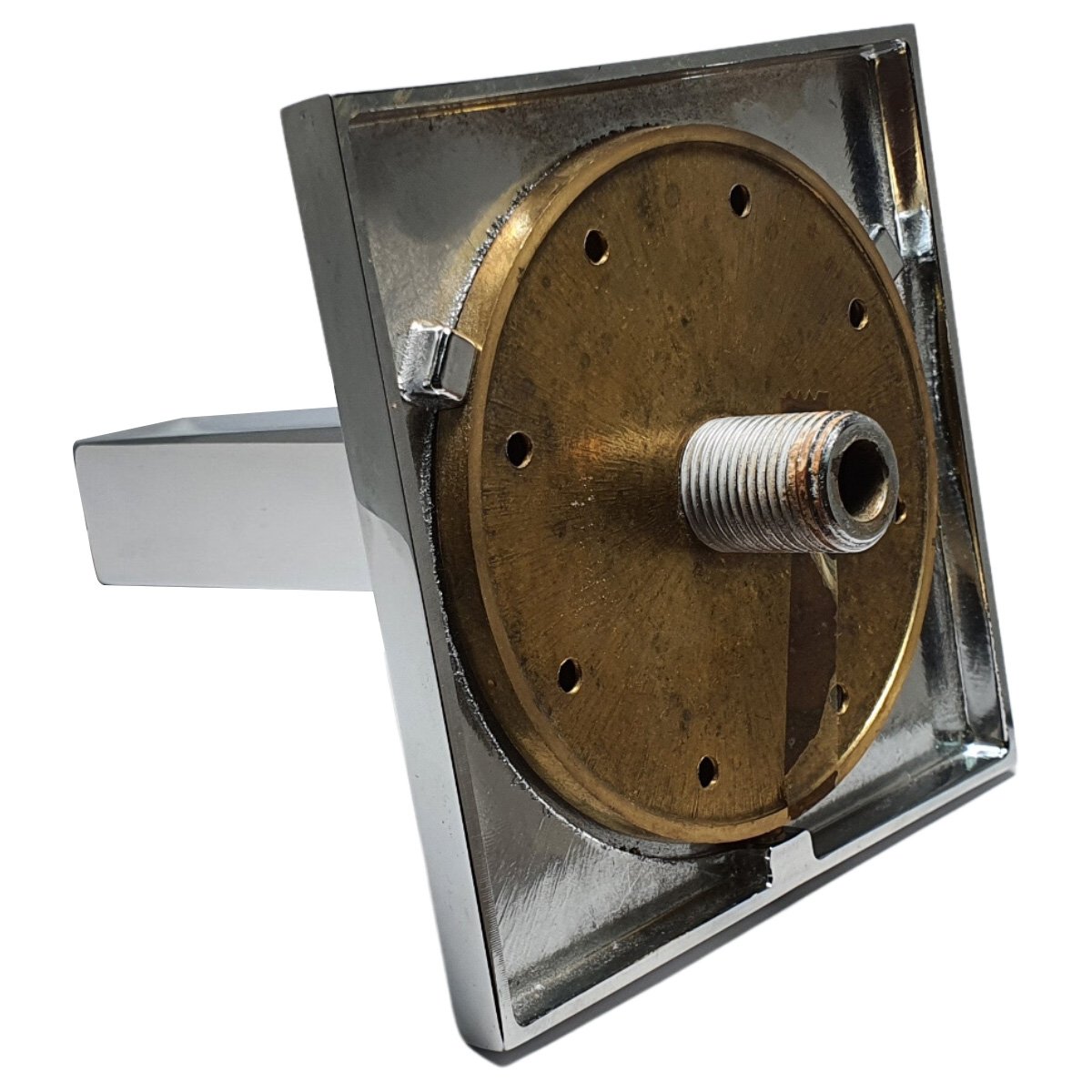 Conjunto Tubo Canopla e Fixação Mostruário Chuveiro Quadrado Deca de Teto - 4204027k100nea - 3