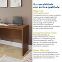 Ver imagem 7 de Escrivaninha Arani 115,5cm CabeCasa MadeiraOriginals Cinamomo Marrom