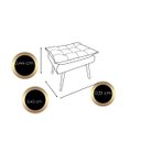 Ver imagem 2 de Kit 02 Puff Opala Decorativo Panqueta de Apoiar Os Pés Escolha a Cor