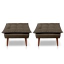 Ver imagem 1 de Kit 02 Puff Opala Decorativo Panqueta de Apoiar Os Pés Escolha a Cor