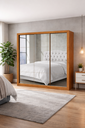 Ver imagem 1 de Guarda Roupa com 3 Portas Espelhadas Sapphire -grand Line