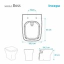 Ver imagem 2 de Tampa de Vaso Sanitário Laqueado Boss Branco Incepa