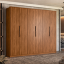 Ver imagem 4 de Guarda Roupa Casal 6 Portas Lisboa Nogueira Touch