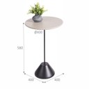 Ver imagem 2 de Mesa Lateral Fit - Adorno Peao Bege/Preto