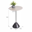 Ver imagem 2 de Mesa Lateral Fit - Adorno Peao Preto 100% MDF