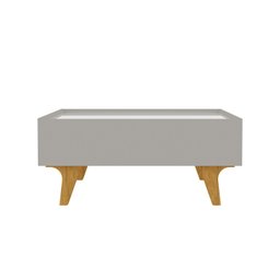 Mesa de Centro Decorativa em Mdf Sena Tampo em Espelho Gaveta com Corrediça Telescópica - 4