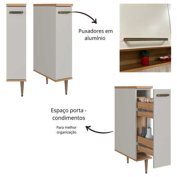 Balcão Porta Condimentos 20cm Isabelle | MadeiraMadeira
