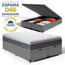 Ver imagem 2 de Cama Box Baú com Colchão de Espuma D45 Pillow Top Fort Comfort King 193cm