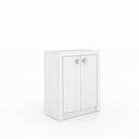 Ver imagem 1 de Balcão para Escritório 2 Portas Tecno Mobili - Branco