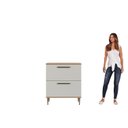 Ver mais imagens de Balcão 80cm 2 Gavetas Isabelle Bege/Freijó/Arenas