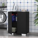 Ver imagem 5 de Armário Lavanderia Com 2 Portas Multimóveis Preto/branco