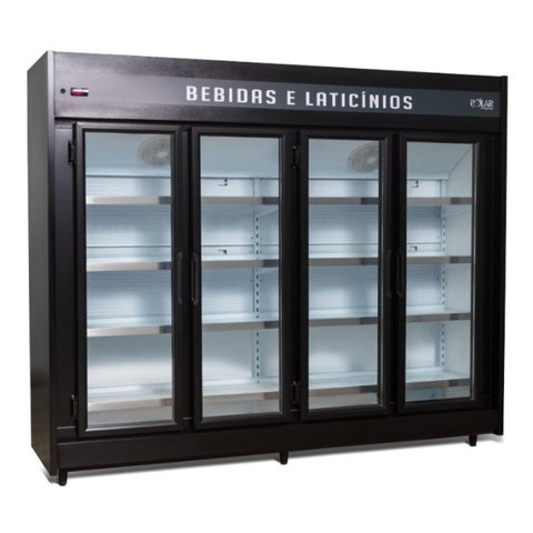 Expositor Refrigerado Auto Serviço Polar 2.50m 4 Portas Pevca-220v