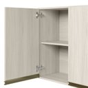 Ver imagem 6 de Cozinha Completa Modulada Paneleiro Microondas 4 Peças 100% MDF Angelita Branco/Bianco Tok
