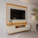 Ver imagem 6 de Rack com Painel Ripado até 70 Polegadas com LED 180cm Pés Madeira Maciça Orlando São Paulo