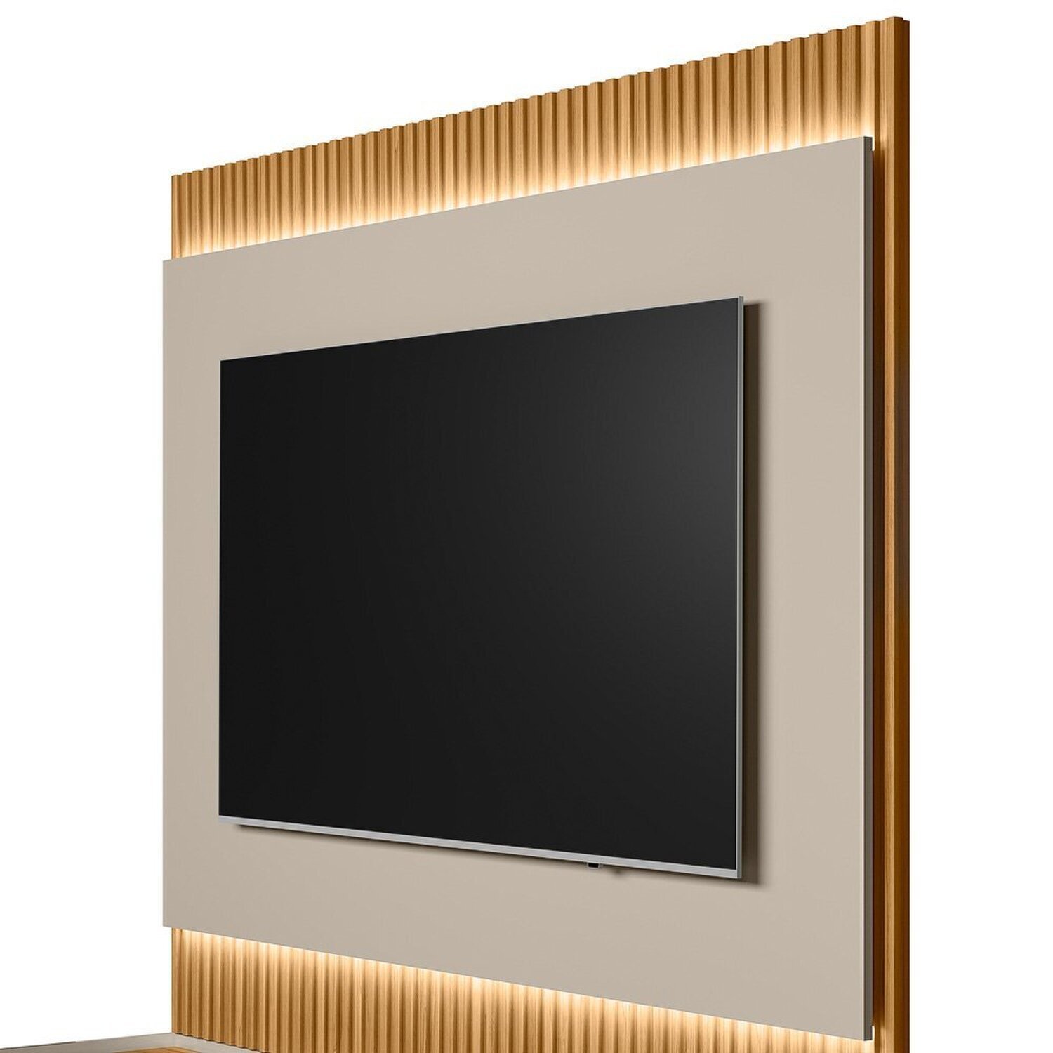 Rack com Painel até 70 Polegadas com LED 180cm Pés Madeira Maciça Orlando São Paulo - 4