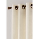 Ver imagem 2 de Cortina Gaze Linho com Forro de Microfibra com Ilhós 2,80 X 2,30 Metros - Marfim