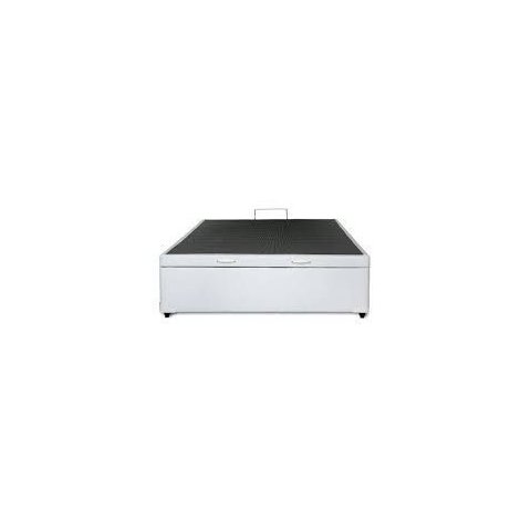 Cama Box Baú Casal Sintético Branco 42x138x188 Rr Colchões