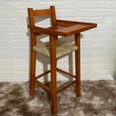 Ver imagem 3 de Cadeira de Alimentação Infantil Assento de Palha - Verniz