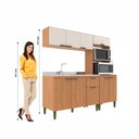 Ver imagem 5 de Cozinha Iara Modulada 3 Peças com Torre Quente Marrom/Freijó/Off White