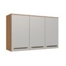 Armário Aéreo 120cm 3 Portas com Prateleira Interna Isabelle - 3