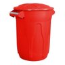 Cesto Balde Plástico 40 Litros com Tampa - Vermelho - 4