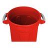 Cesto Balde Plástico 40 Litros com Tampa - Vermelho - 2
