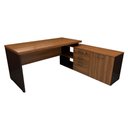 Ver imagem 3 de Mesa de Escritório em L 170cm com Balcão e 3 Gavetas