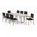 Ver imagem 3 de Conjunto Gourmet Náutica 8 Cadeiras Elegance Solare-preto