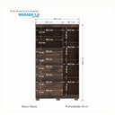 Ver imagem 3 de Cômoda Multiuso Marabá 1 Porta 6 Gavetas com Pés Santos Andira